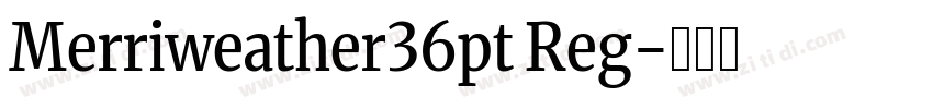 Merriweather36pt Reg字体转换